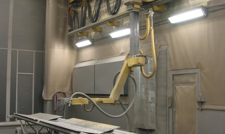 龍門式機器人噴砂房 龍門式機器人噴砂房